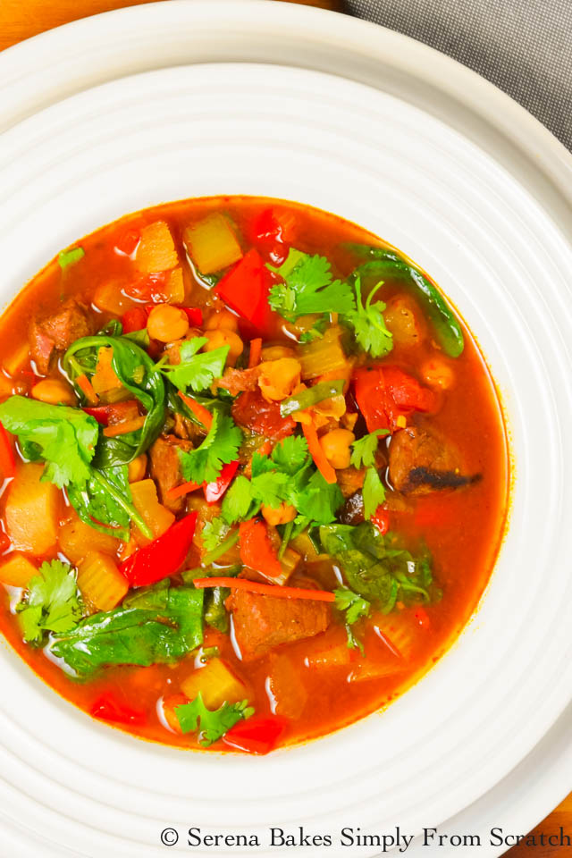 Moroccan Beef Vegetable Soup Recipe