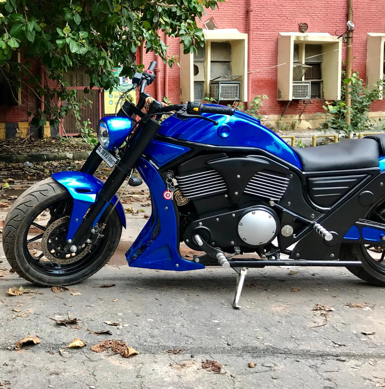 Royal Enfield modified into Harley Davidson.!