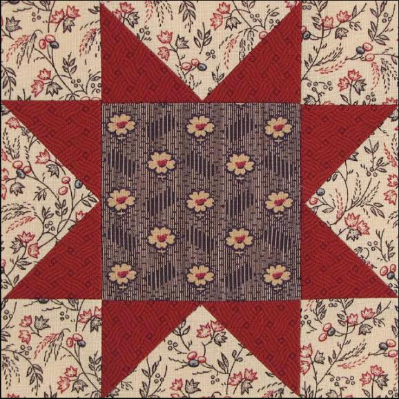 Civil War Quilts: Stars in a Time Warp 12: Foulards