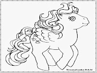 Mewarnai Gambar Pony Kuda Kartun