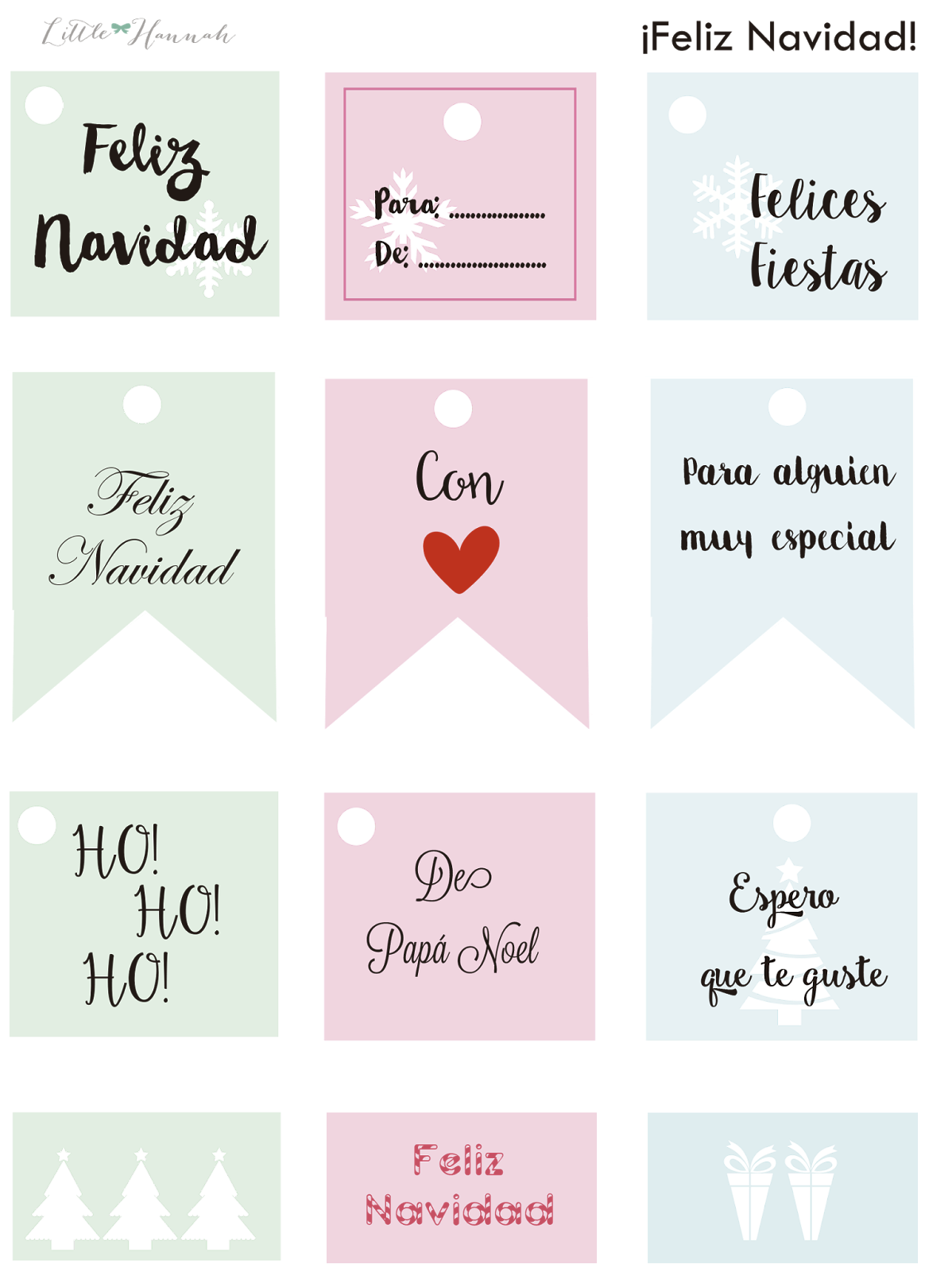 descargable para hacer tus propias etiquetas esta navidad handbox etiquetas de navidad