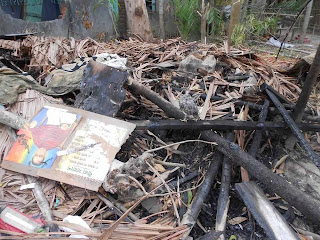 destroyed looted fired home assistant hindu teacher mita rani bala fatehpur high school 31march2012