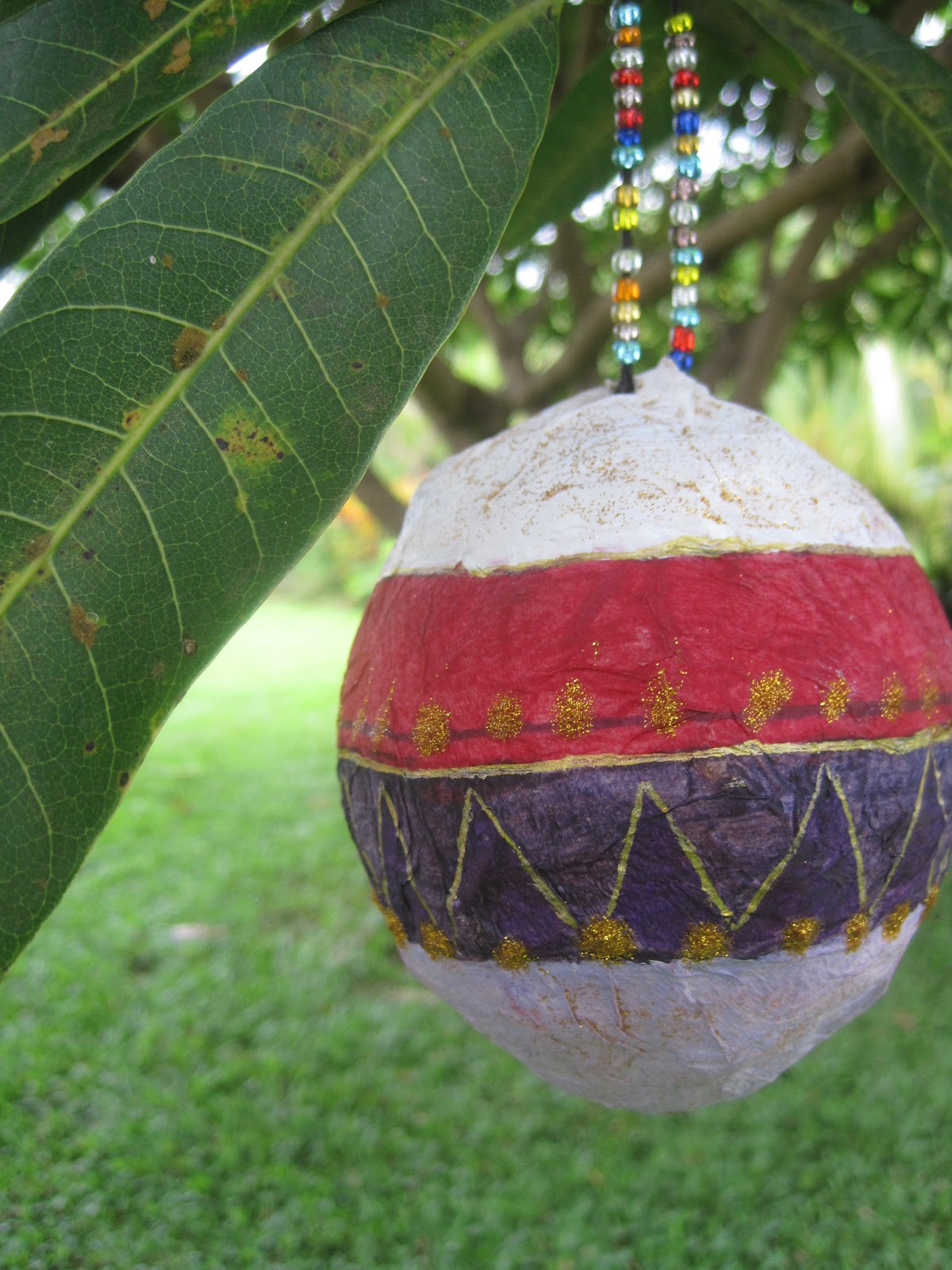 Aimee's Blog Textiles & Other Ramblings Papier Mache Baubles