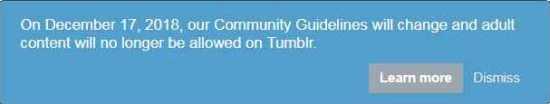 on december 17, our community guidelines will change and adult content will no longer be allowed on tumblr.