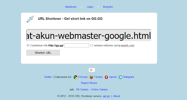 Cara Memperpendek/Shorten URL Postingan dengan Mudah Cara Memperpendek/Shorten URL Postingan dengan Mudah