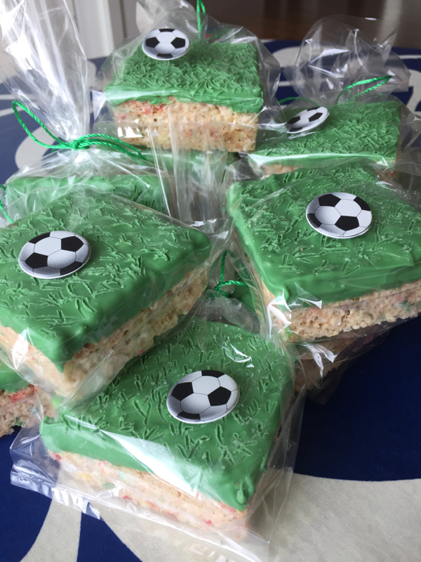 Soccer Rice Krispie Treats