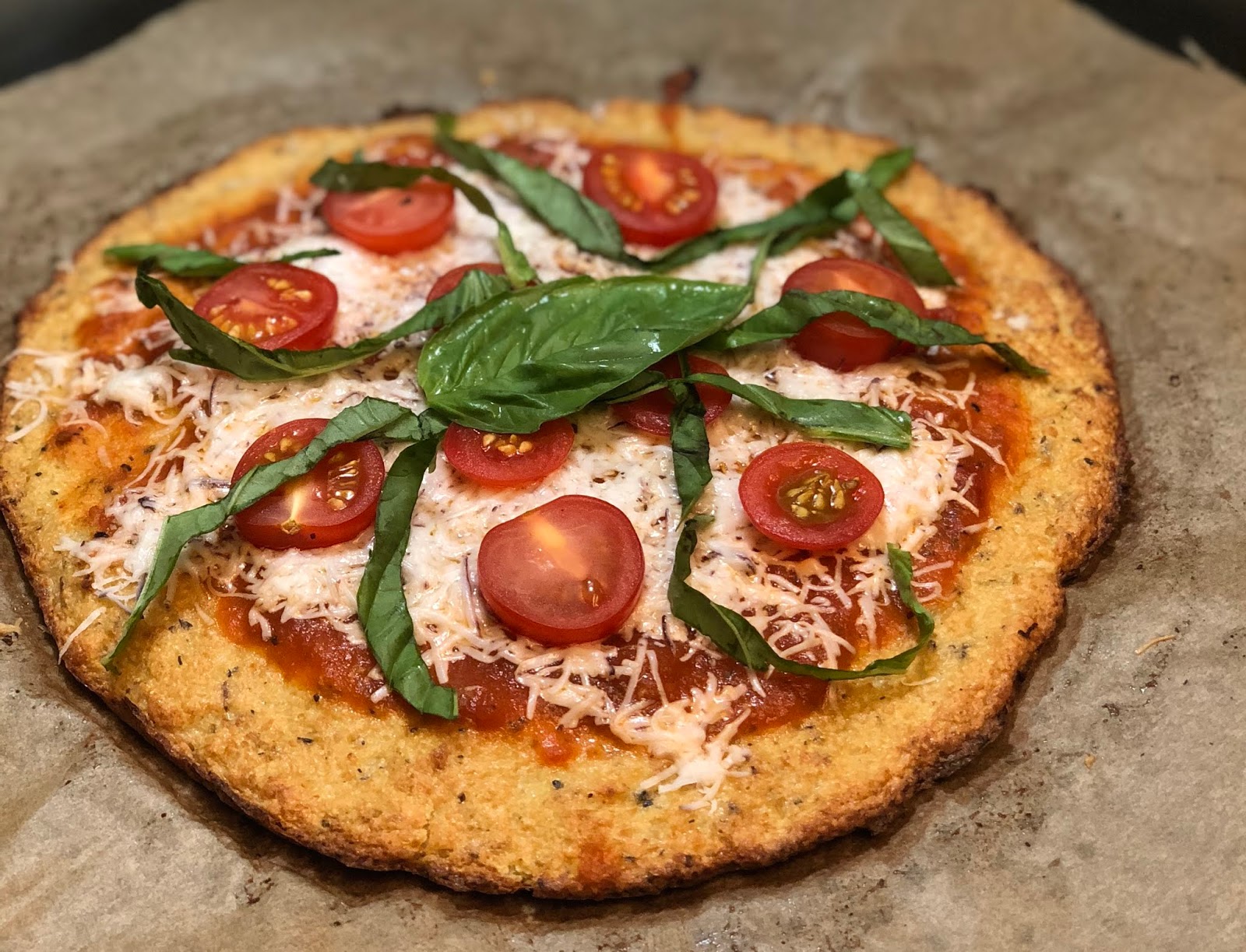 DairyFree Cauliflower Pizza Crust NATURALLY CAROLINE