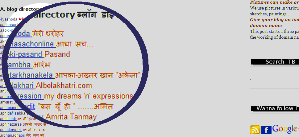 hindi blog directory