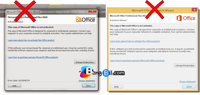Pesan Pop Up Microsoft Office Activation Wizard