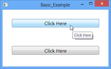 ToolTip in WPF Basic Example