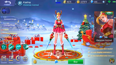 Skin Natal Hero Karina Mobile Legends Skin Natal Hero Karina Mobile Legends