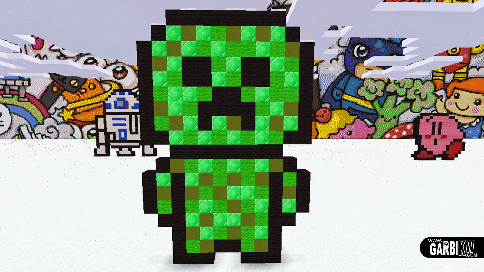 Minecraft Pixel Art - How To Make Cute Creeper by Garbi KW