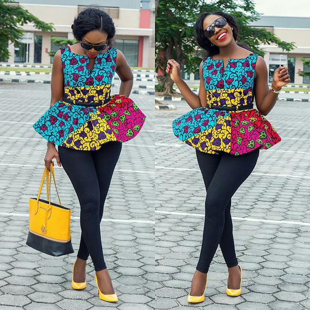 Trendy Ankara Mix Styles for Tops You Can Rock on Jeans Zaineey's Blog