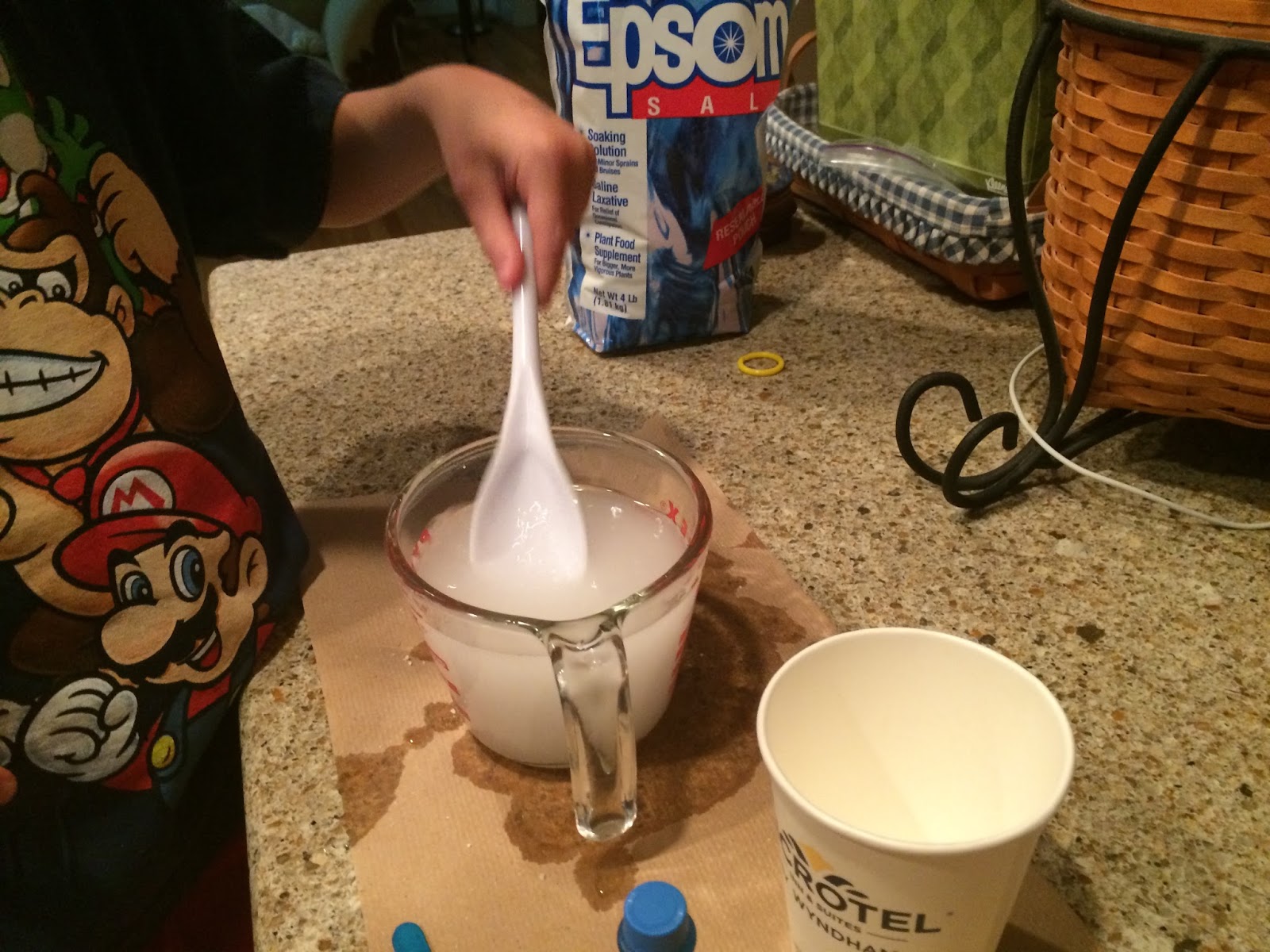 NOVA Frugal Family Kids Wednesday Epsom Salt Paint Science Experiment