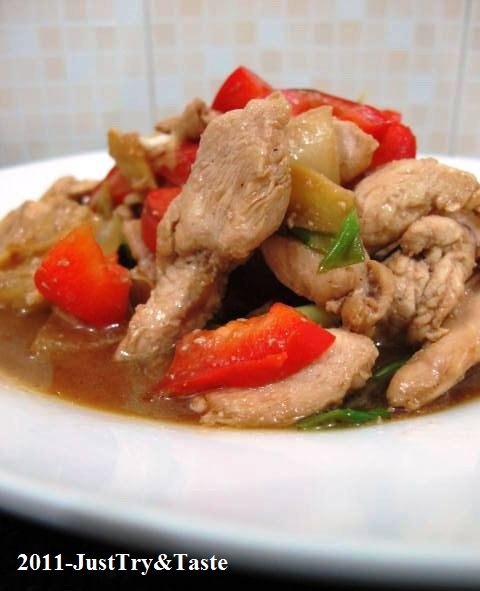 Resep Tumis Ayam, Bawang Bombay, dan Paprika