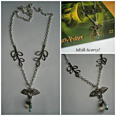 biżuteria Harry Potter Hedwiga naszyjnik