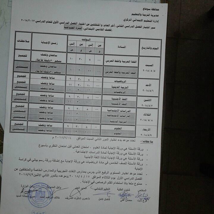 جداول امتحانات محافظة سوهاج الترم الثاني 2018 %25D8%25B3%25D9%2588%25D9%2587%25D8%25A7%25D8%25AC%2B%252816%2529