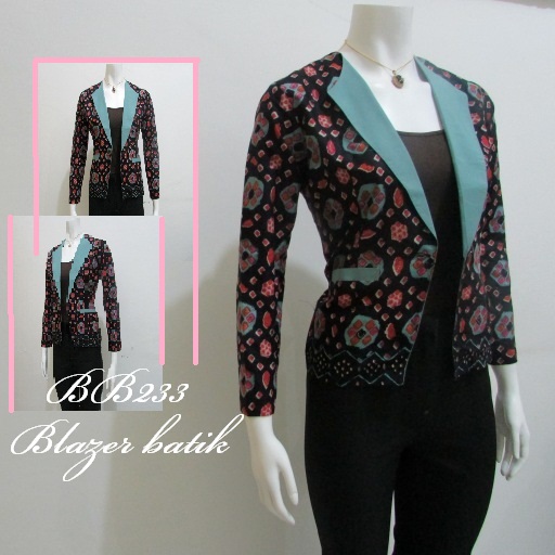 Aneka Model Baju Kerja Wanita Blazer Batik Modern 