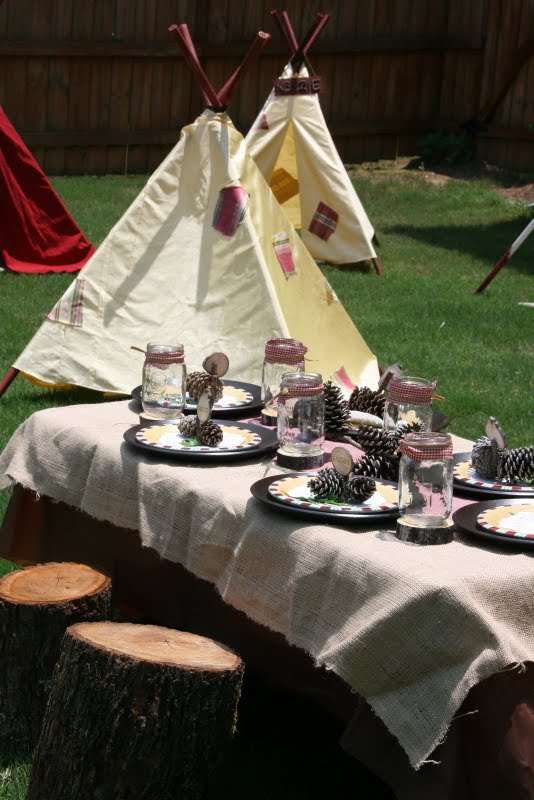 Pams Party & Practical Tips Some Camping Party Inspiration