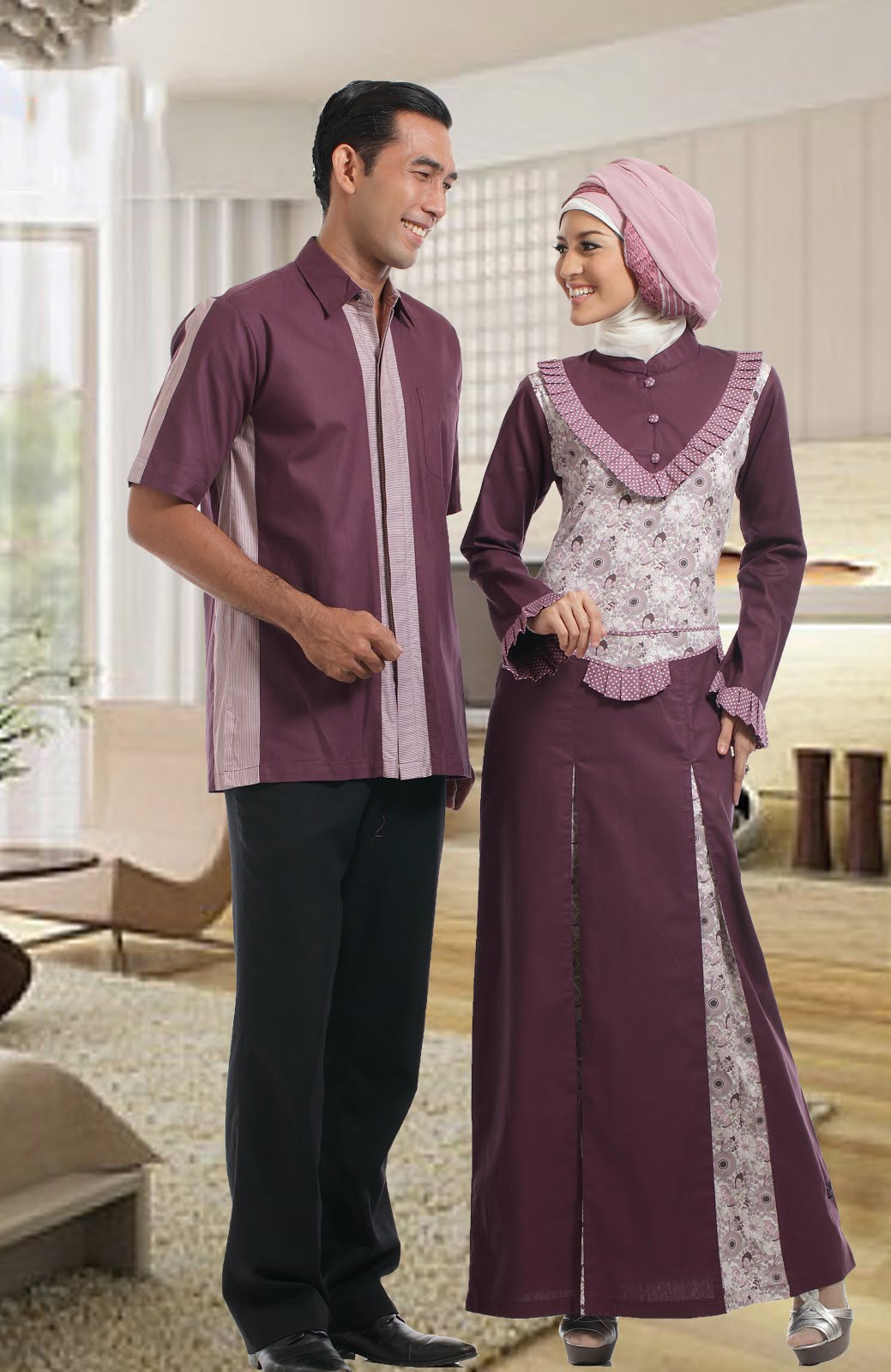 Gamis batik couple KAFTAN ARTIS