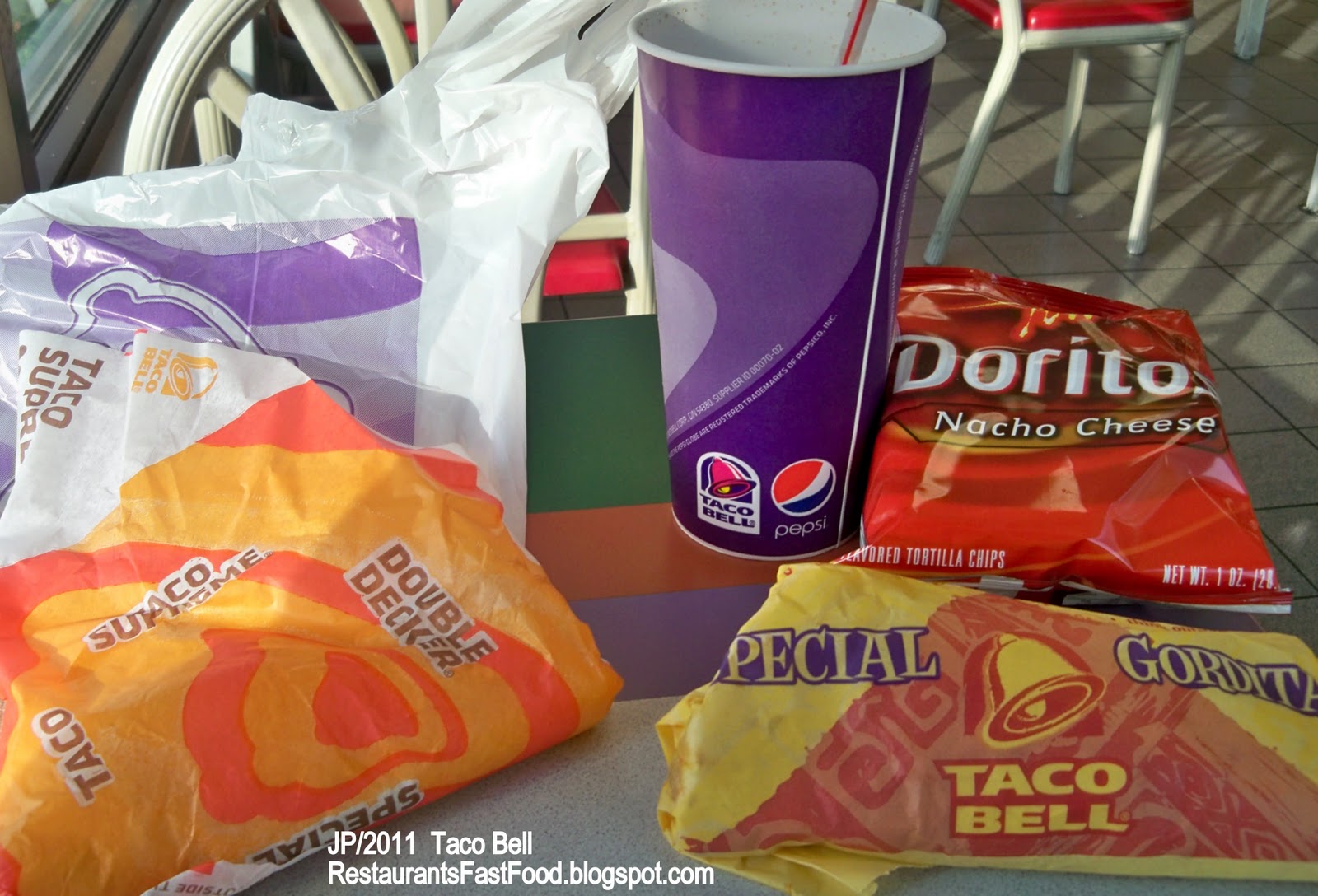 Restaurant Fast Food Menu McDonald's DQ BK Hamburger Pizza Mexican Taco