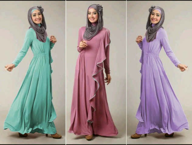 baju pengantin gamis modern 