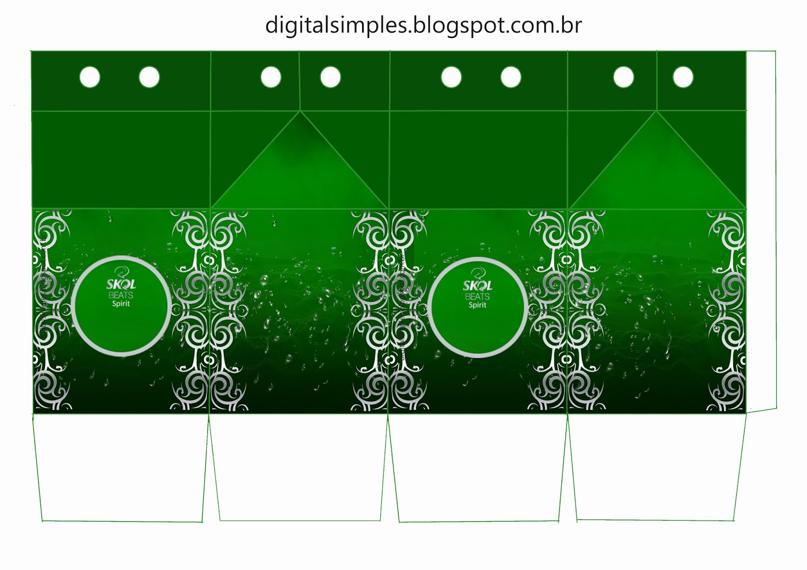 KIT DIGITAL ANIVERSÁRIO SKOL BEATS &quot;SPIRIT&quot; VERDE
