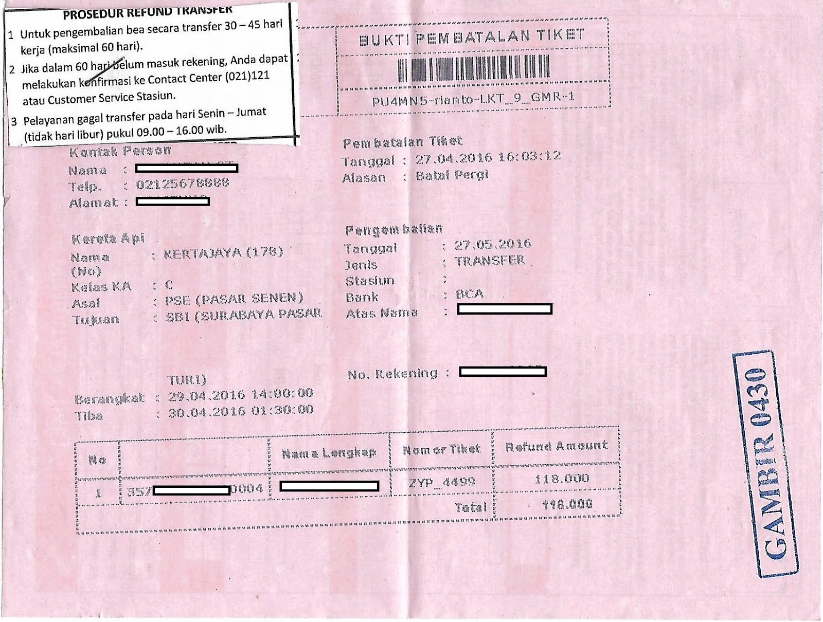 Sekilas Cara Pembatalan dan Perubahan Jadwal Tiket Kereta