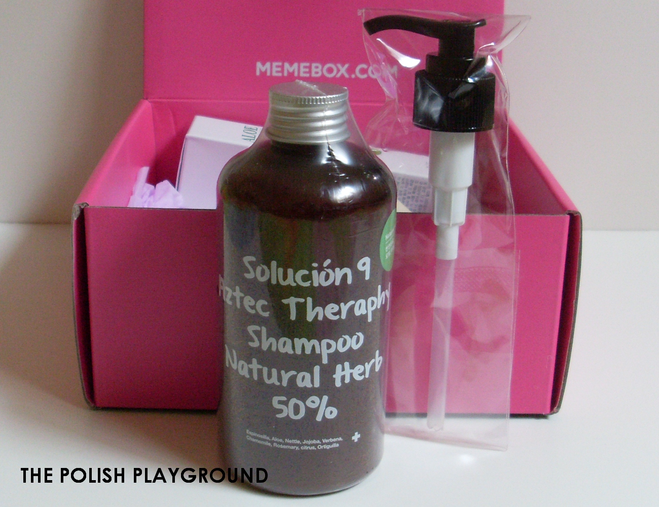 Memebox Special #64 Green Food Cosmetics Unboxing - Solucion 9 Aztec Therapy Shampoo
