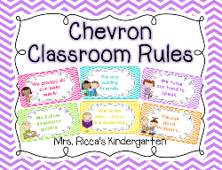 rules classroom kindergarten aloud read milestone freebie chevron displays management mrsriccaskindergarten ricca theme routines achievements bloglovin