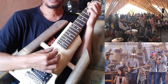 Virageawie, Gitar Bambu Produk Indonesian Bamboo Community (IBC)