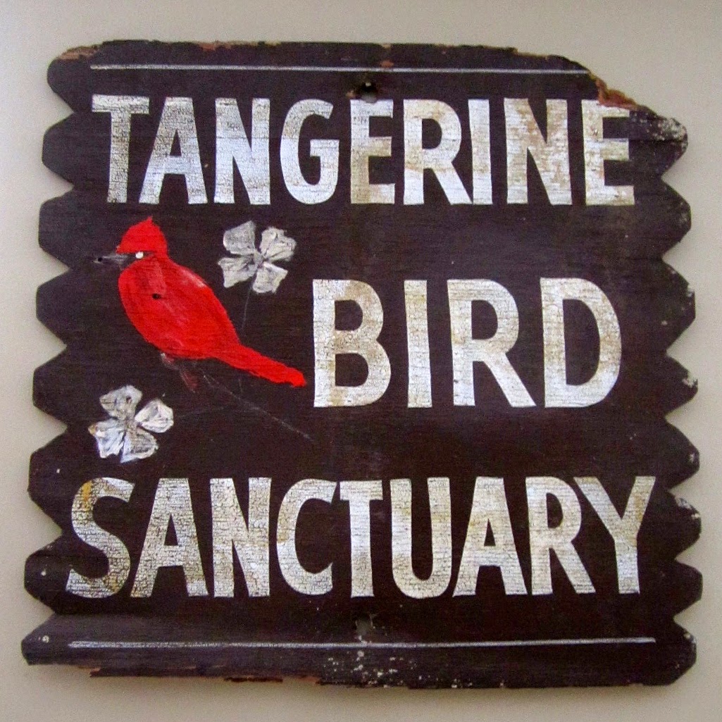 vintage bird sign
