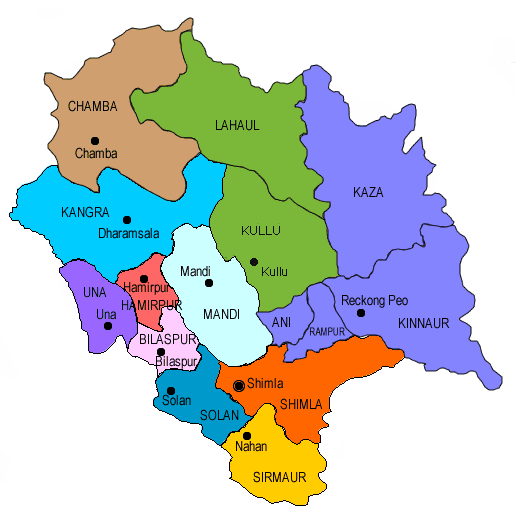 Districts in Himachal Pradesh