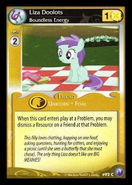 My Little Pony Liza Doolots, Boundless Energy Canterlot Nights CCG Card