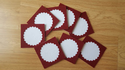 Handmade felt coasters + free printable gift tags Handmade felt coasters + free printable gift tags