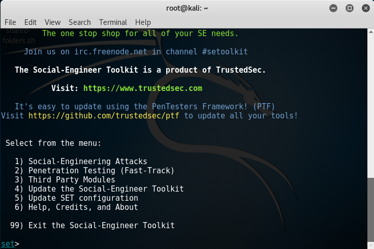 SET, Social-Engineering Attacks SET, Social-Engineering Attacks