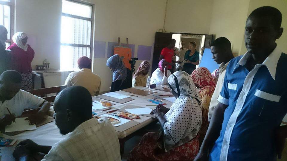 Zanzibar art, in the eyes of a local artist Dullah Wise. Art therapy at Kidonge Chekundu Mental