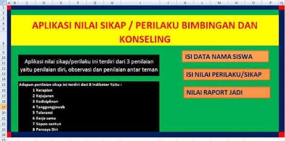 Aplikasi Nilai Perilaku Guru Bk Deskripsi Otomatis Format