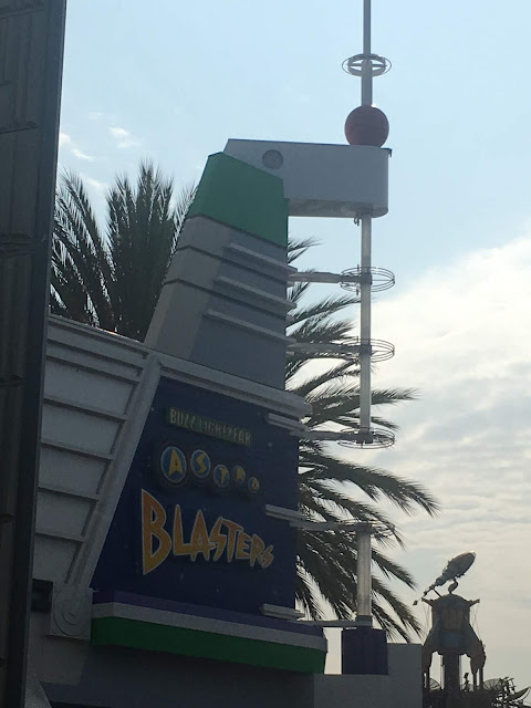 Buzz Lightyear Astro Blasters Sign Tomorrowland Disneyland