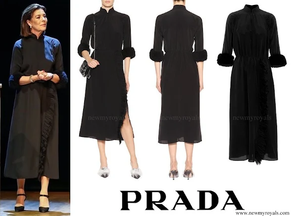 Princess Caroline wore PRADA Silk Dress