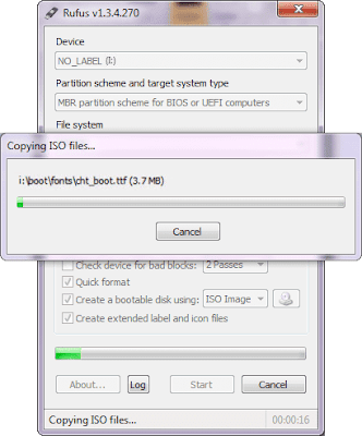 Penyalinan ISO File ke Flash Disk - Rufus