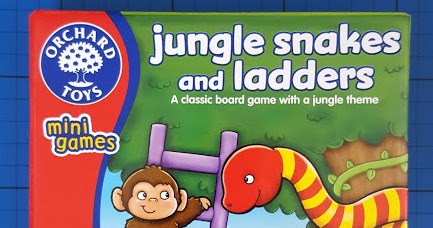 Orchard Toys MINI GAME JUNGLE SNAKES & LADDERS Kids Educational Game Puzzle BN 