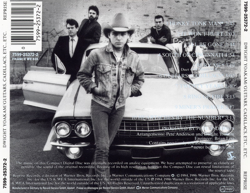 ENTRE MUSICA DWIGHT YOAKAM Guitars, Cadillacs, etc. etc