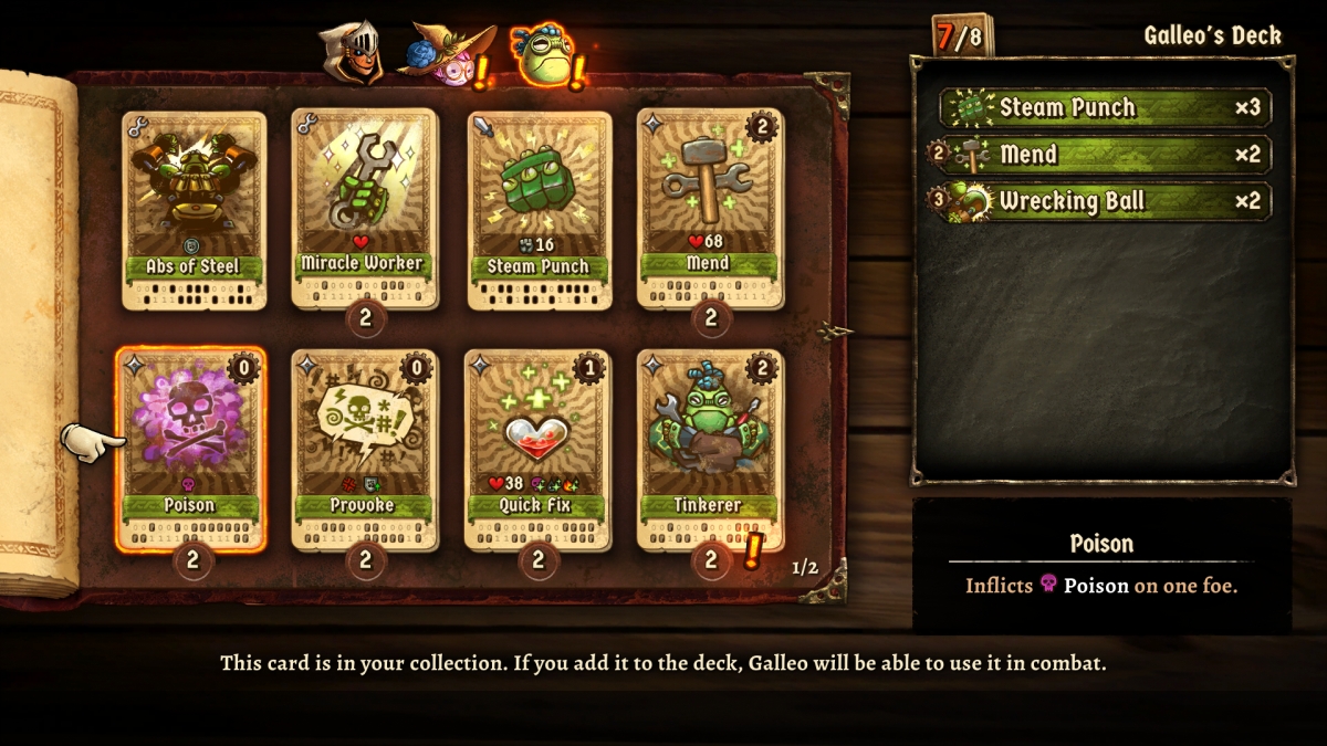 Análise: SteamWorld Quest: Hand of Gilgamech (Switch): cartas