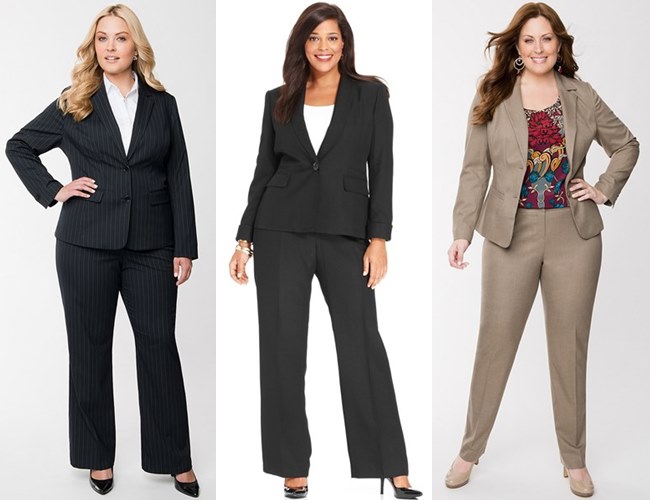 plus size pant suits