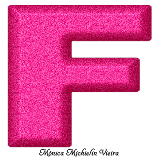 Abecedario Fucsia Texturizado. Fucsia Alphabet with Texture.