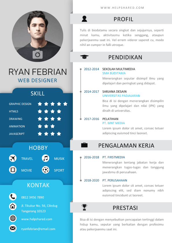 contoh-cv-lamaran-kerja-menarik-6-curriculum-vitae Contoh CV Lamaran Kerja Menarik 6 Curriculum Vitae