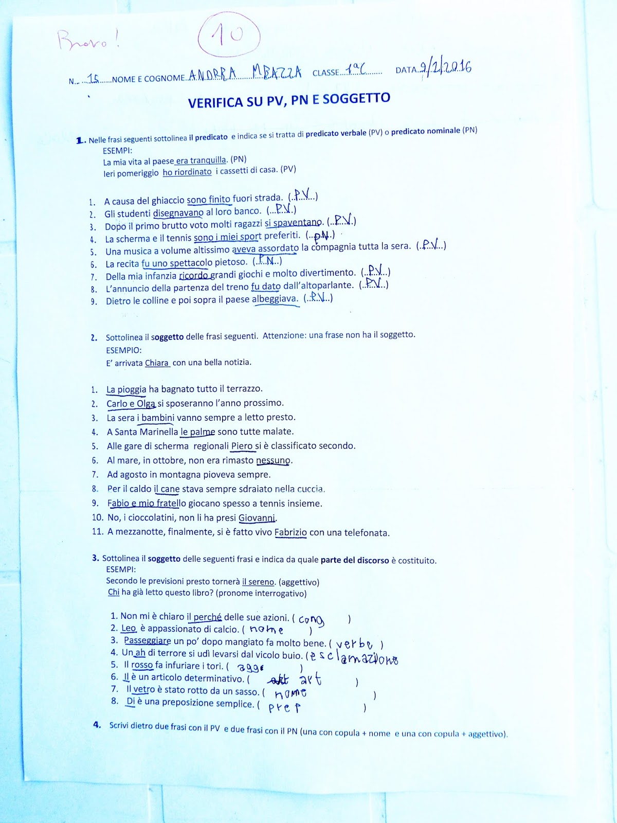 Lavori In Corso Correzione Verifica Pv Pn E Soggetto