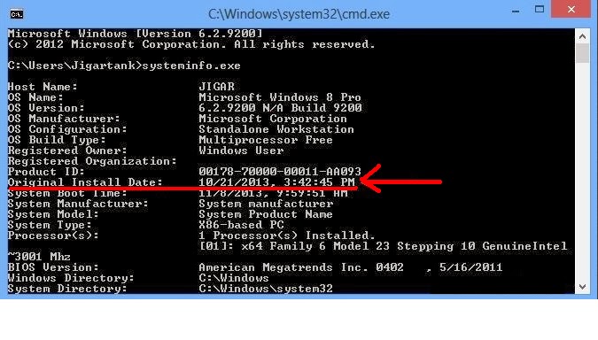 How To Check Original Installation Date Of Windows Ahsan Subhani