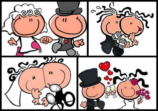 Imagenes de los Personajes de Bubblegum para Bodas. 